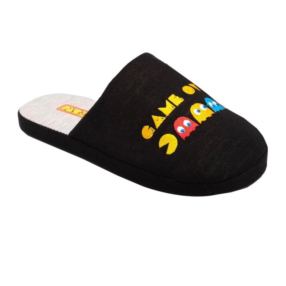 Pac-Man Mens Game Over Slippers / Black/Yellow